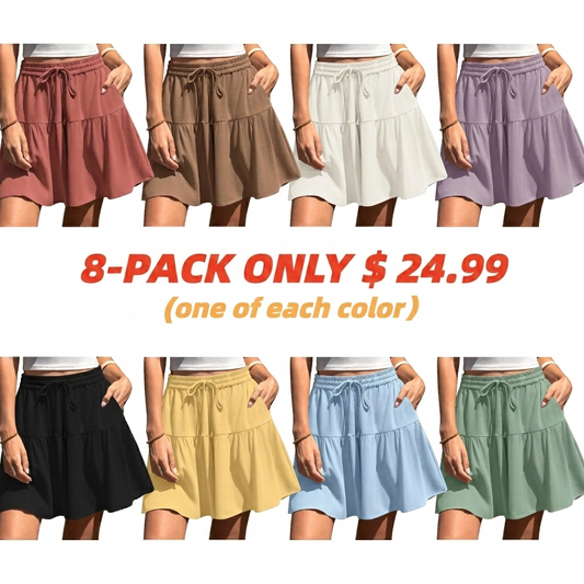 ✨Womens Linen Blend Wide Leg Flowy Culotte Shorts Drawstring Loose Fit Summer Casual Lightweight Comfy Vacation Wear☀️